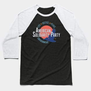 American Solidarity Party Logo with Party Platform Principles Baseball T-Shirt